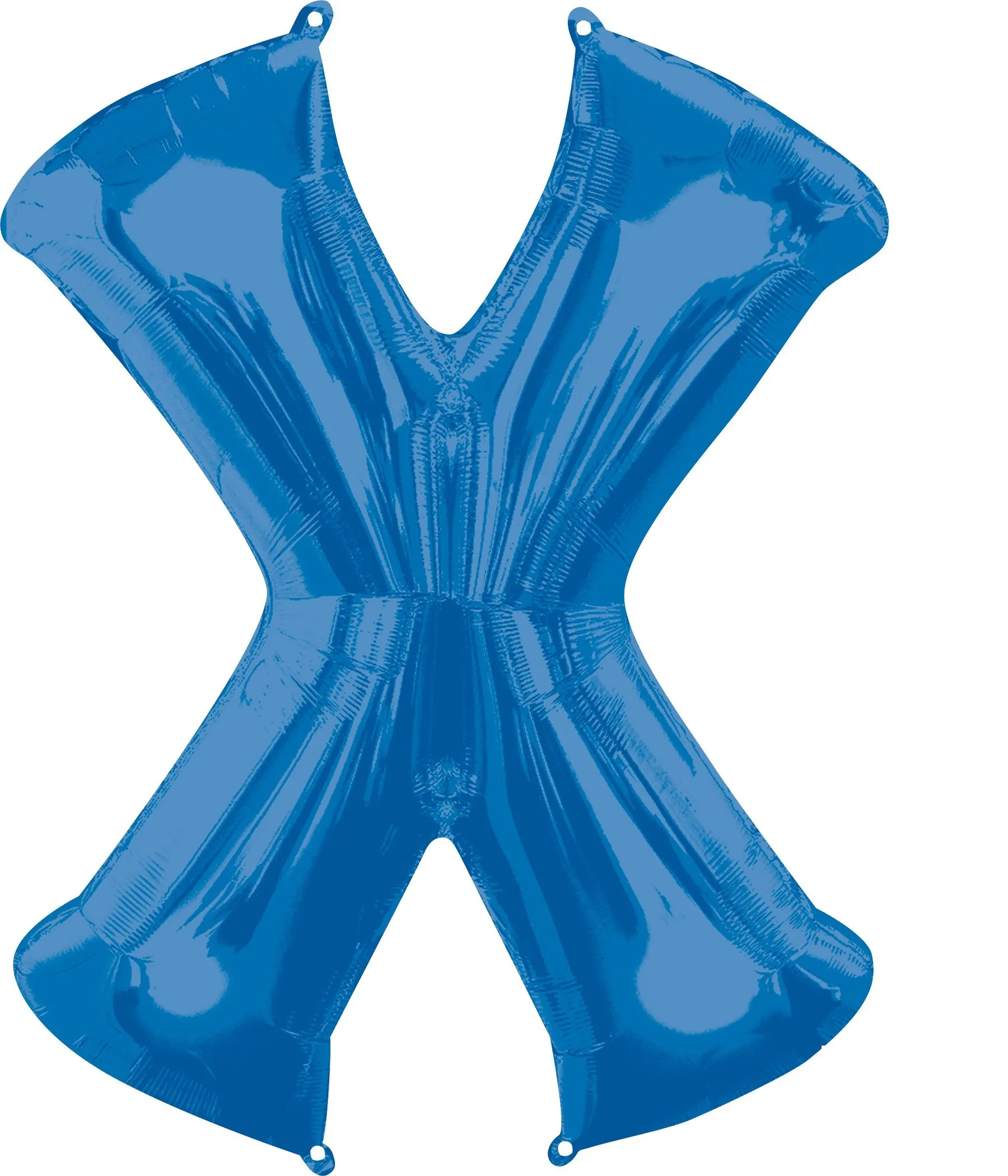 Palloncino foil lettera X blu XL 86 centimetri